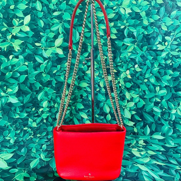 Kate spade Hayes ellery red shoulder bag pearl - Picture 2 of 7